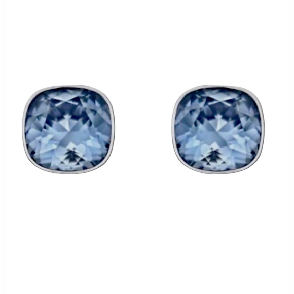 Swarovski pierced earrings - Blue - Picture 2 of 6